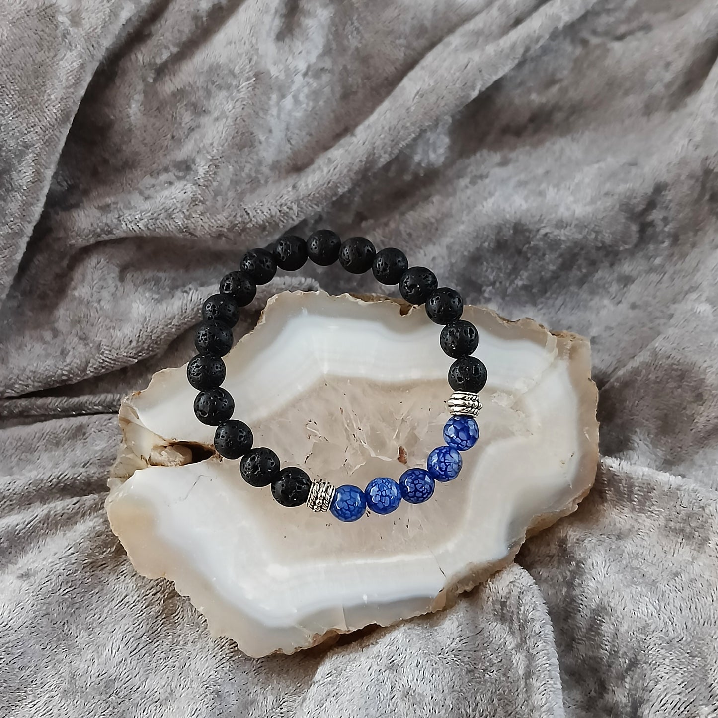 Blátt Fáfnir Armband