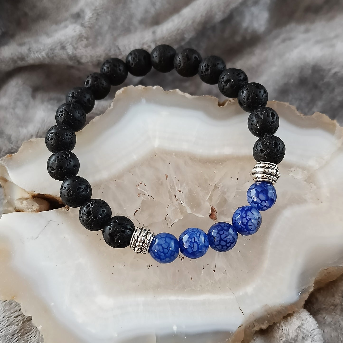 Blátt Fáfnir Armband