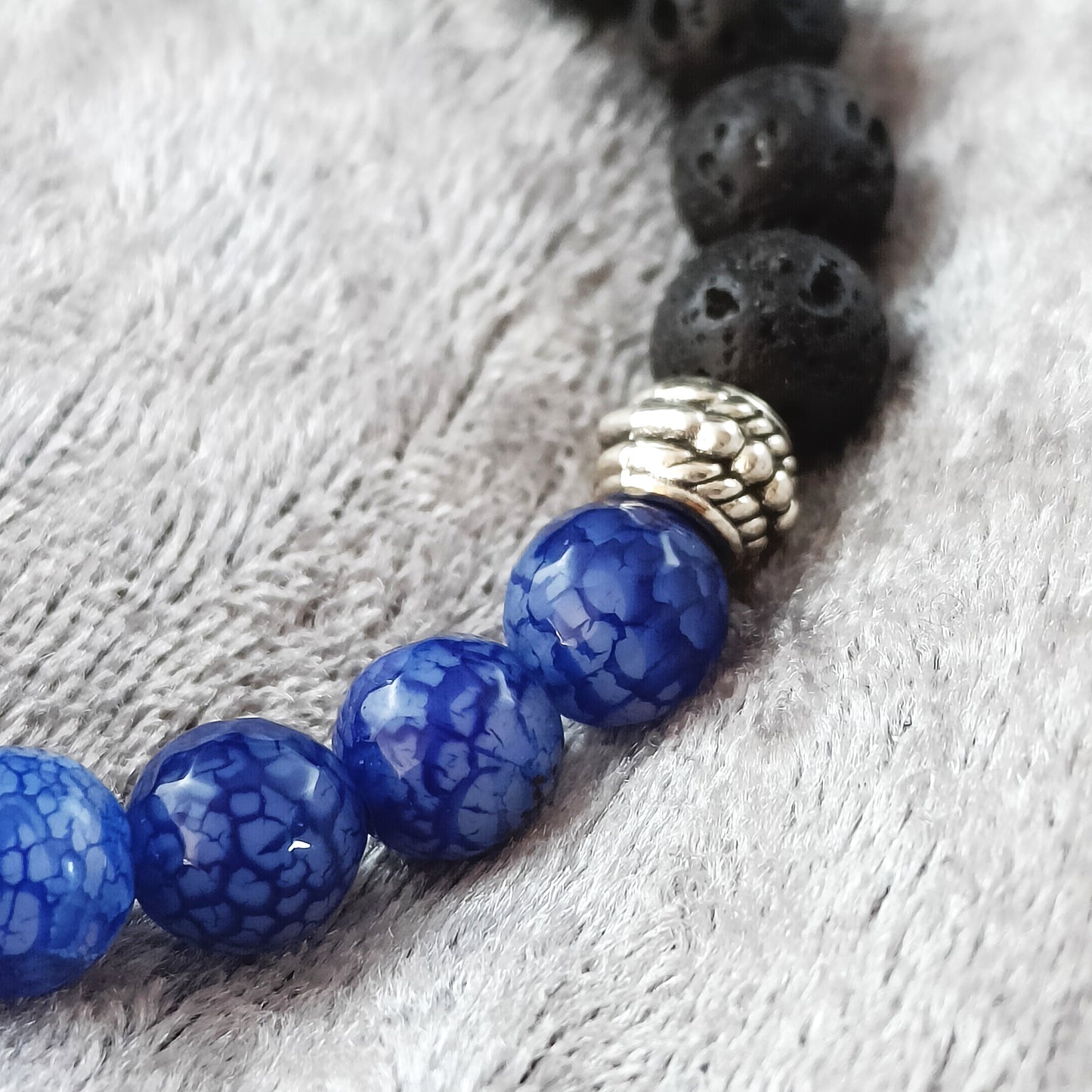 Blátt Fáfnir Armband