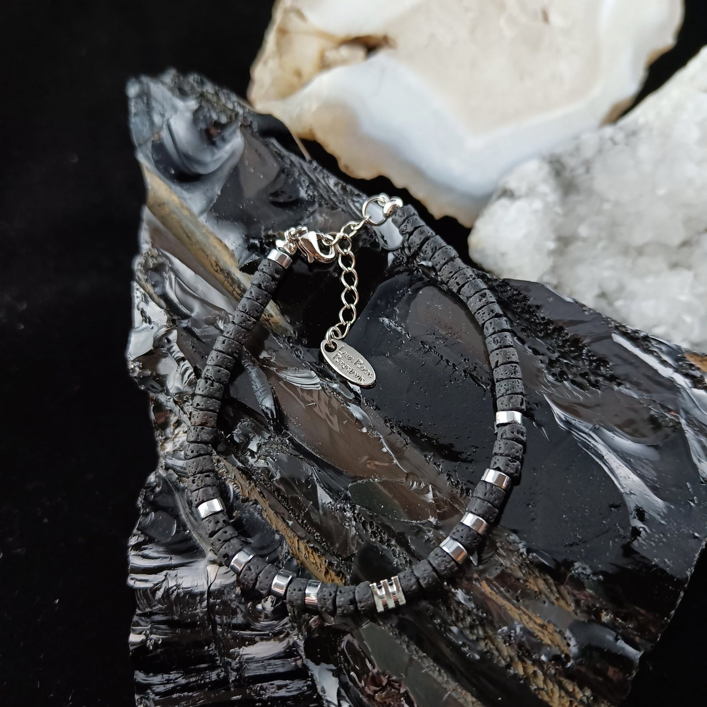 Silfur Hraunsteina Armband - LRR 2024