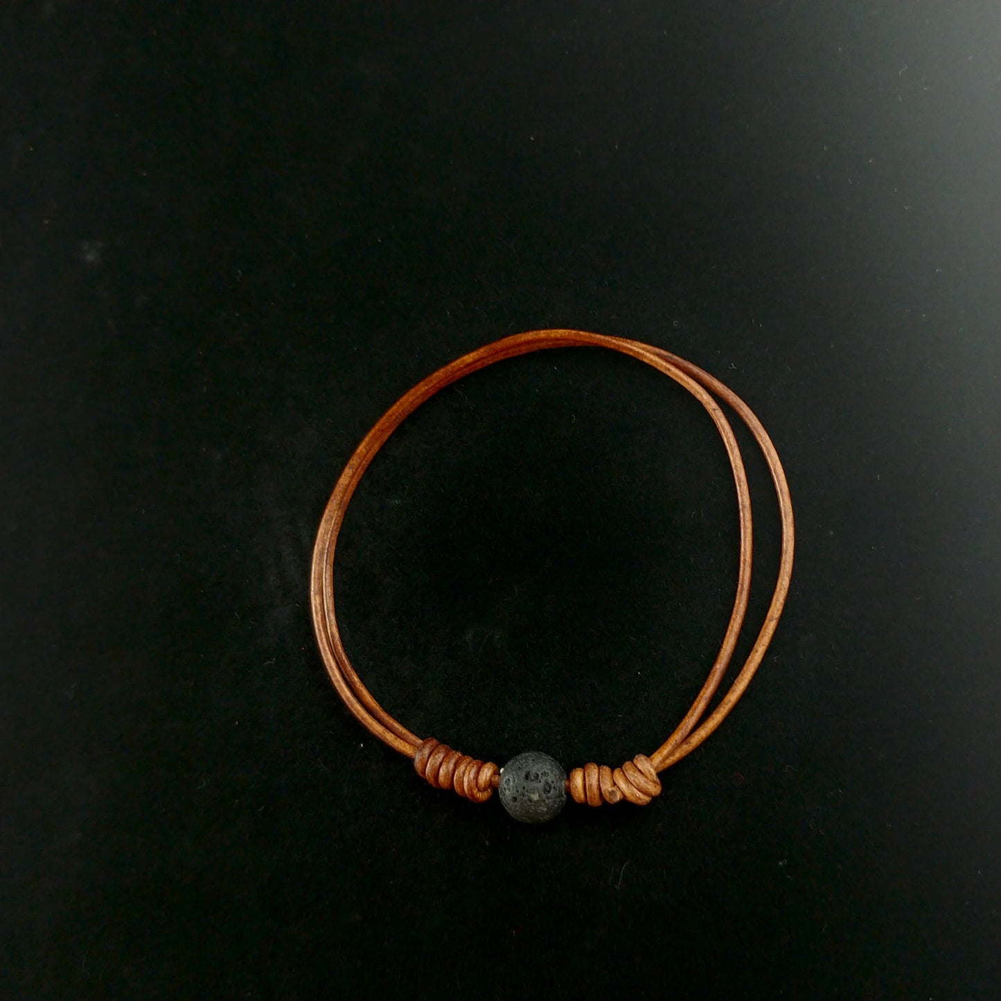 Svart og Brúnt - Þunn leður armbönd