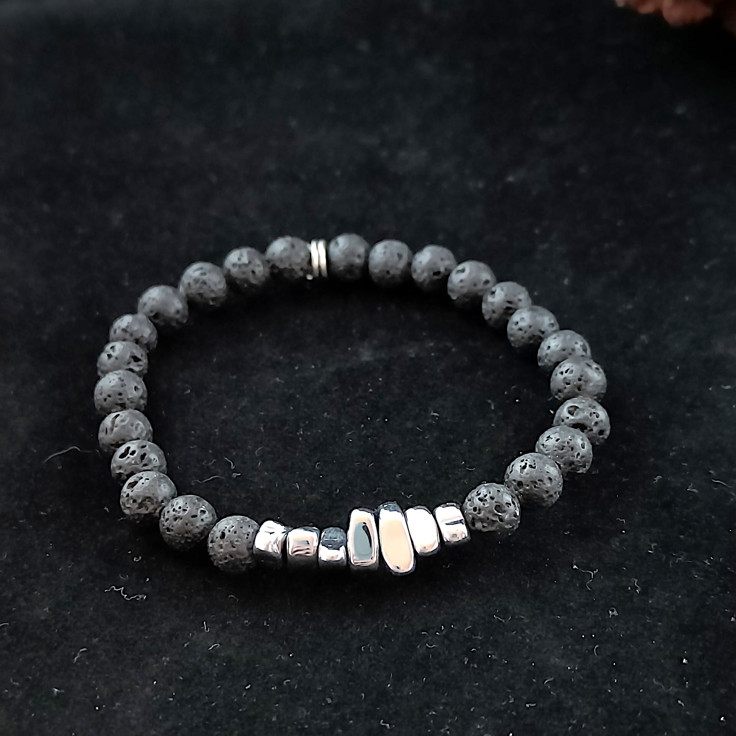 Gull- og Silfurbrot hraun armbönd