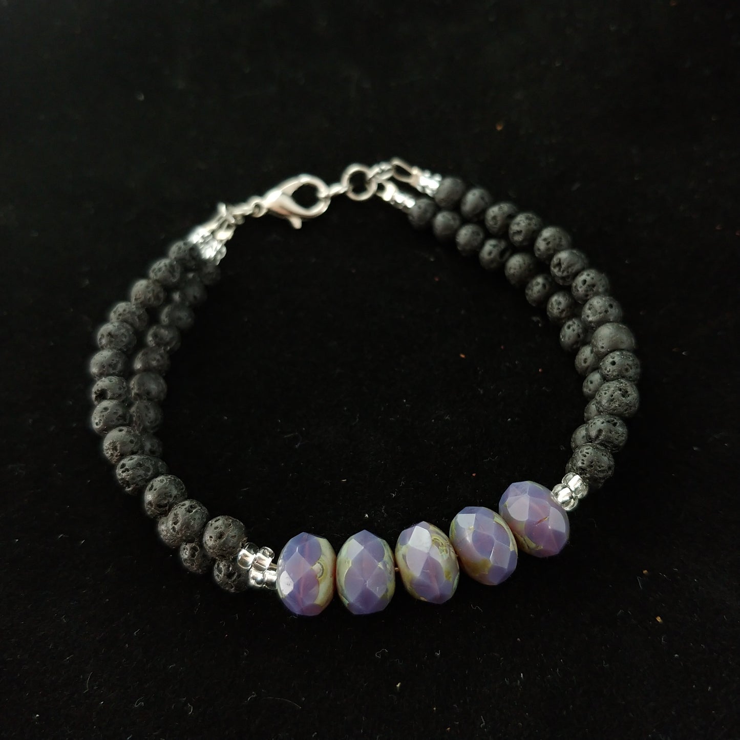 Violet - terra cotta armband